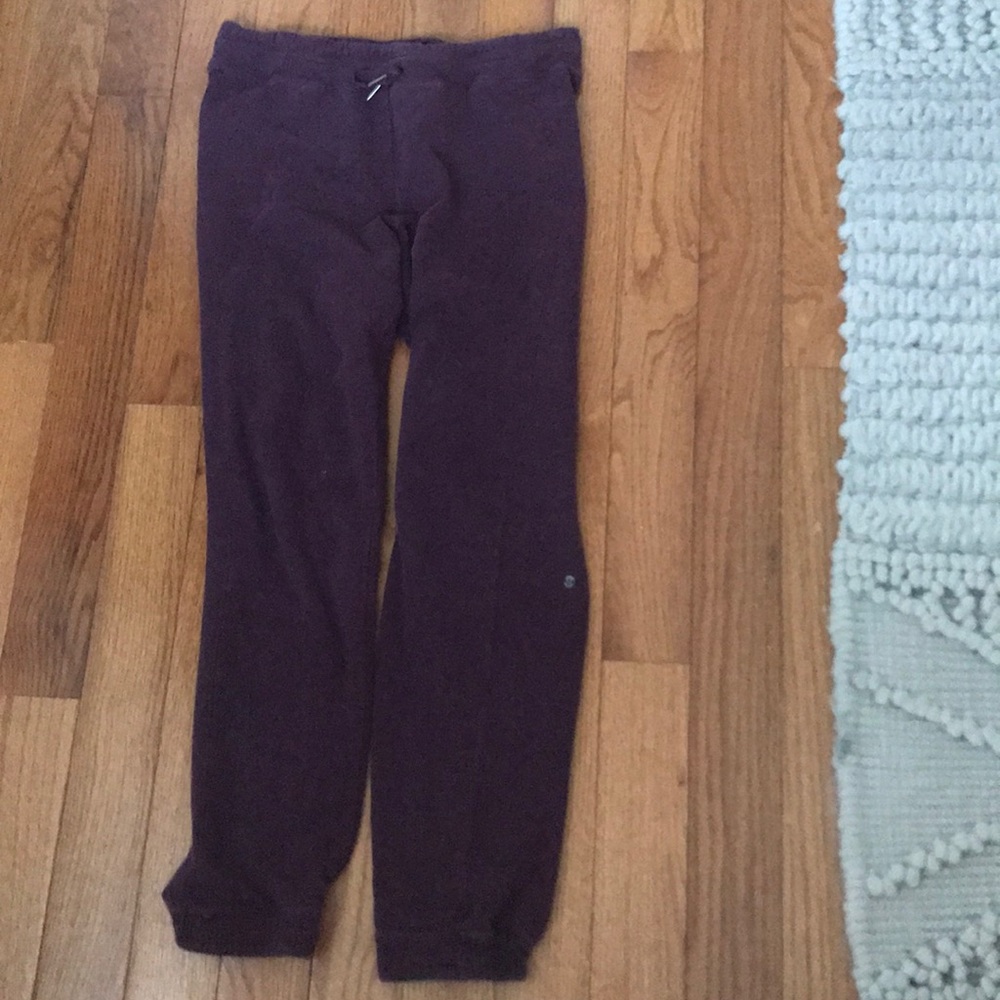 Lululemon burgundy joggers